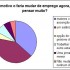 Resultados da enquete sobre motivos de mudança de emprego
